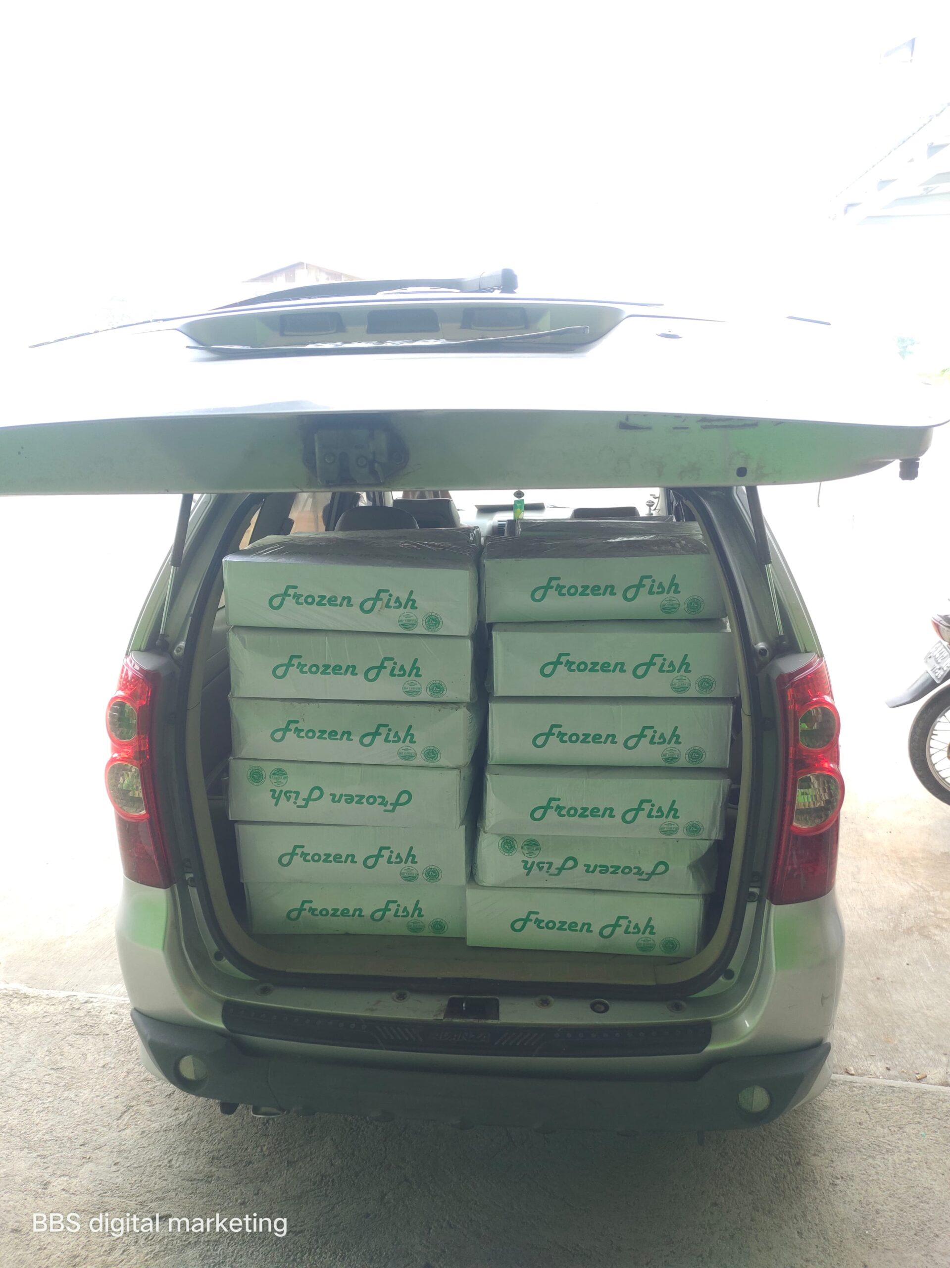 Dokumentasi pengiriman ayam beku ke pelanggan